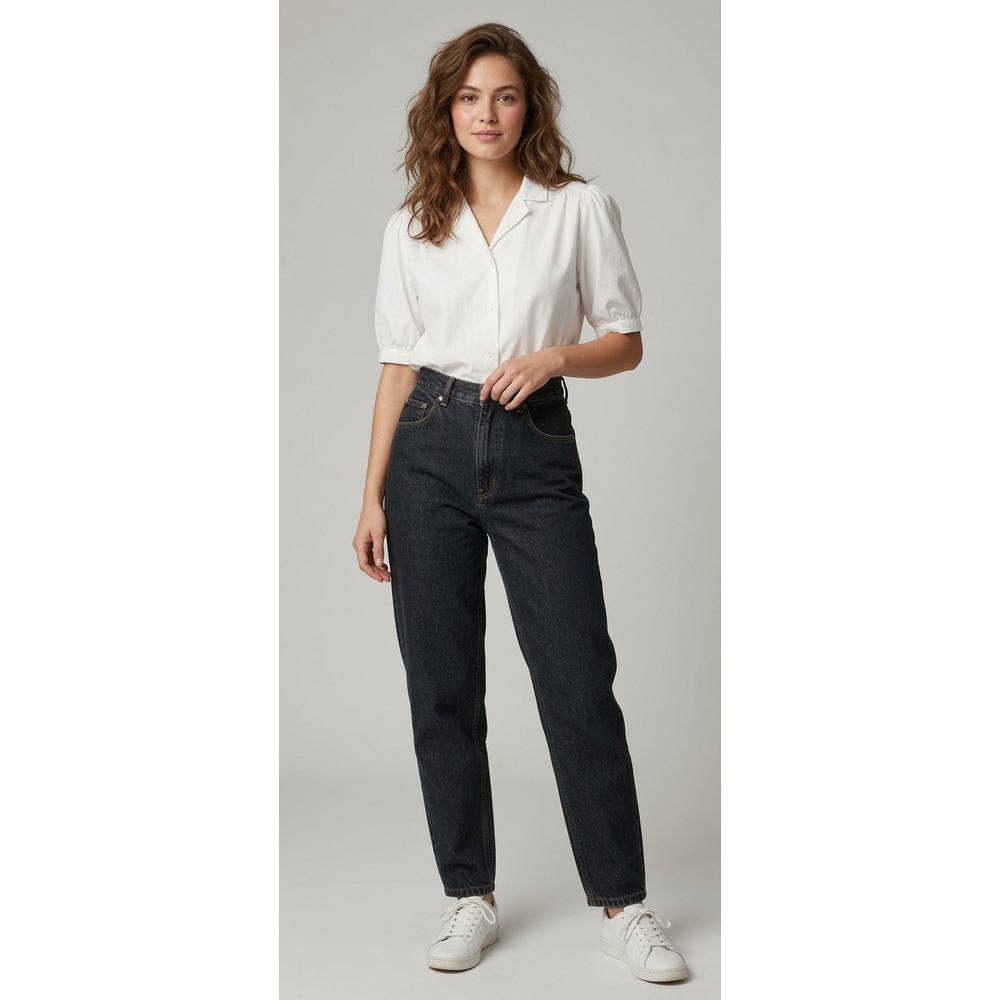 Vintage Lizwear 12P 80s Jeans Classic Preppy Casual Tapered Barrel Leg Jeans‎